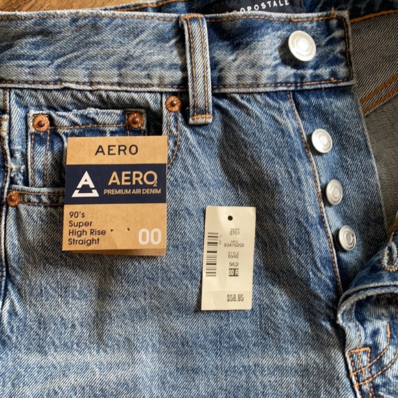 AéRopostale 90s super high rise straight jeans - Picture 4 of 5